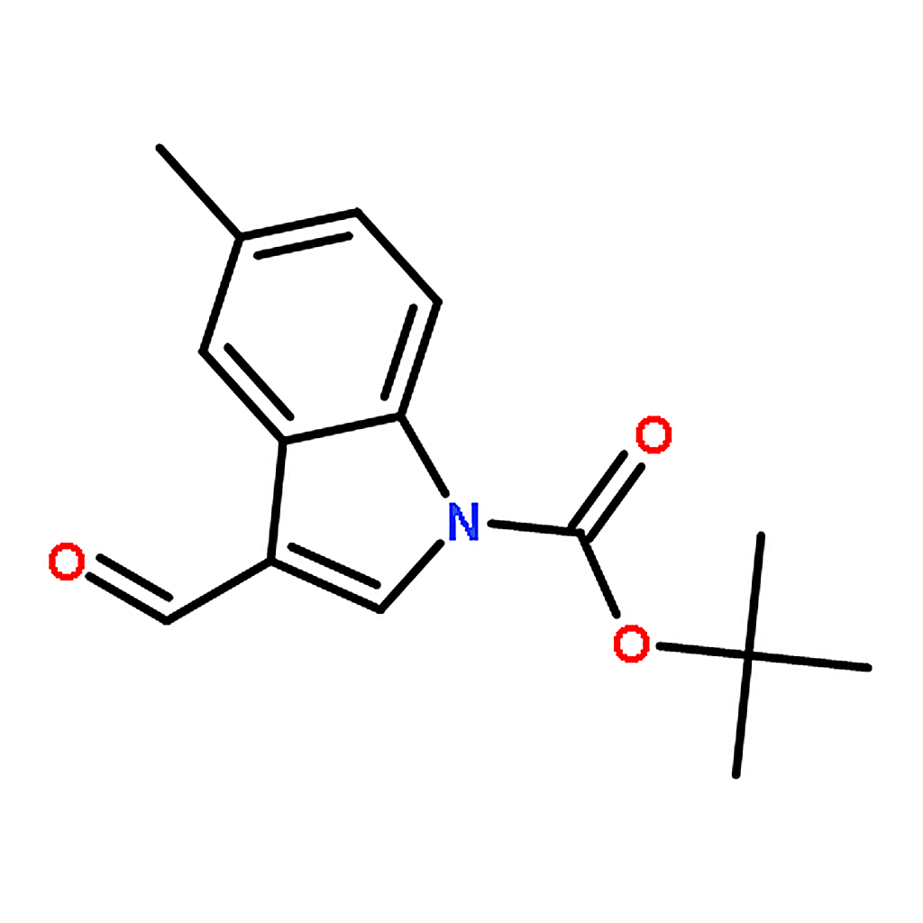RHAWN tert-Butyl 3-formyl-5-methyl-1H-indole-1-carboxylate