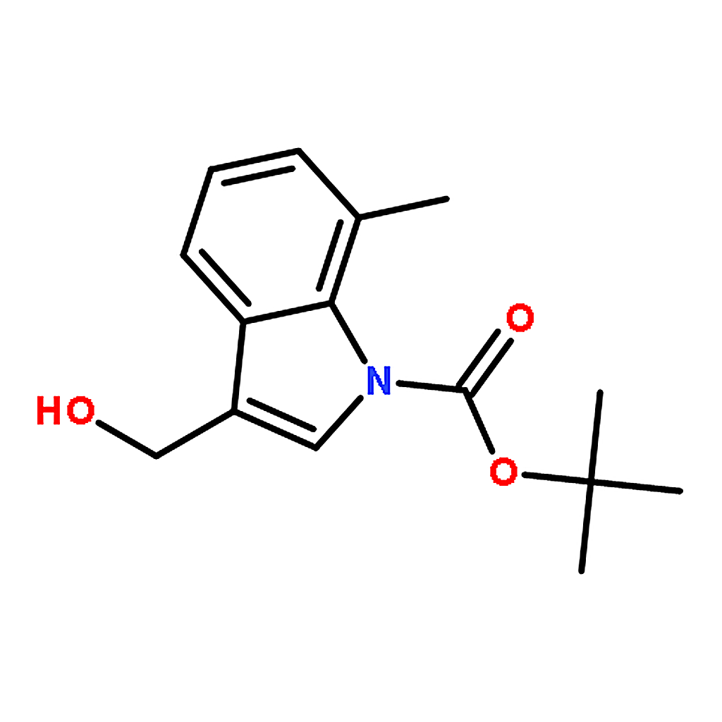 RHAWN tert-Butyl 3-(hydroxymethyl)-7-methyl-1H-indole-1-carboxylate