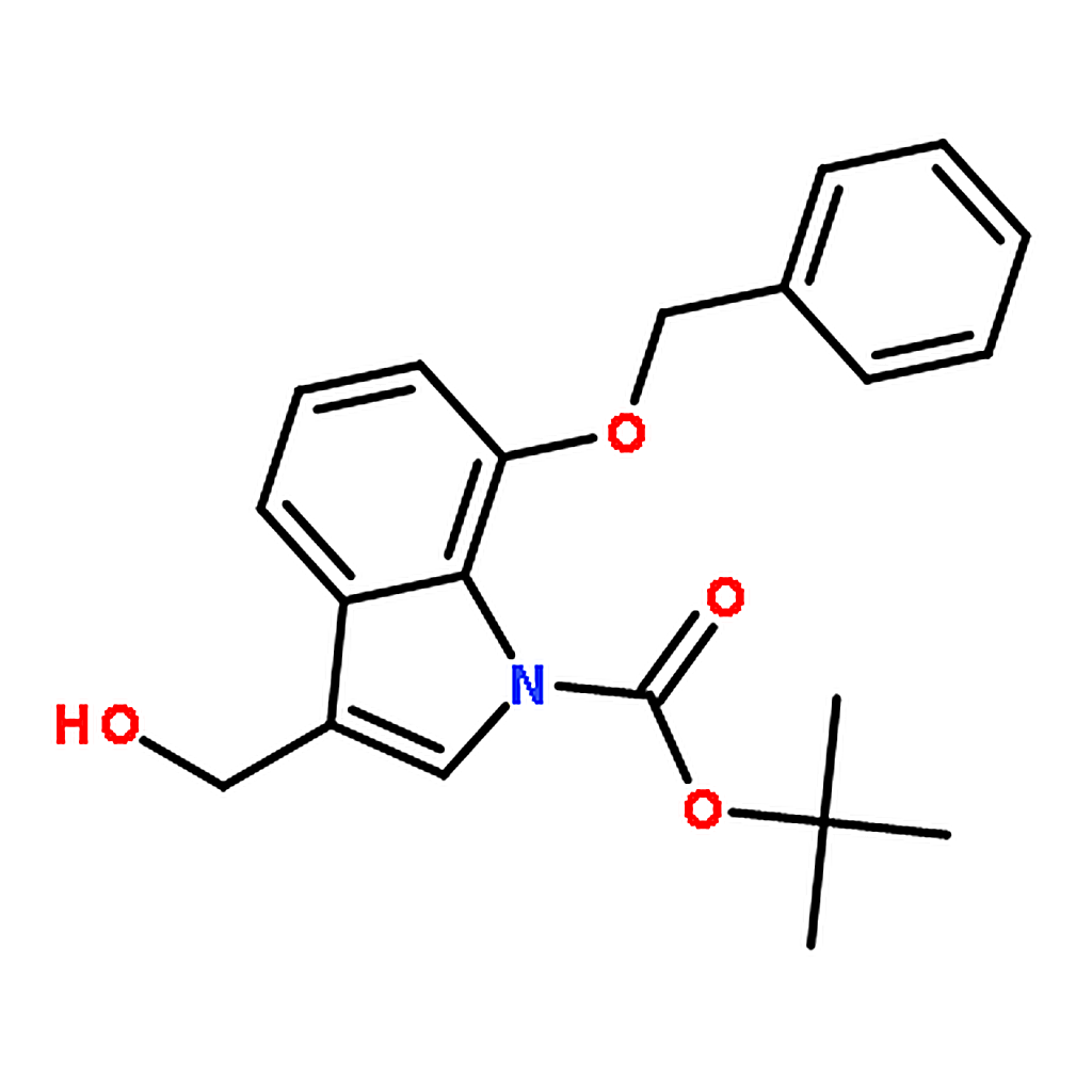 RHAWN 3-(Hydroxymethyl)-7-(phenylmethoxy)-1H-indole-1-carboxylic acid 1，1-dimethylethyl ester