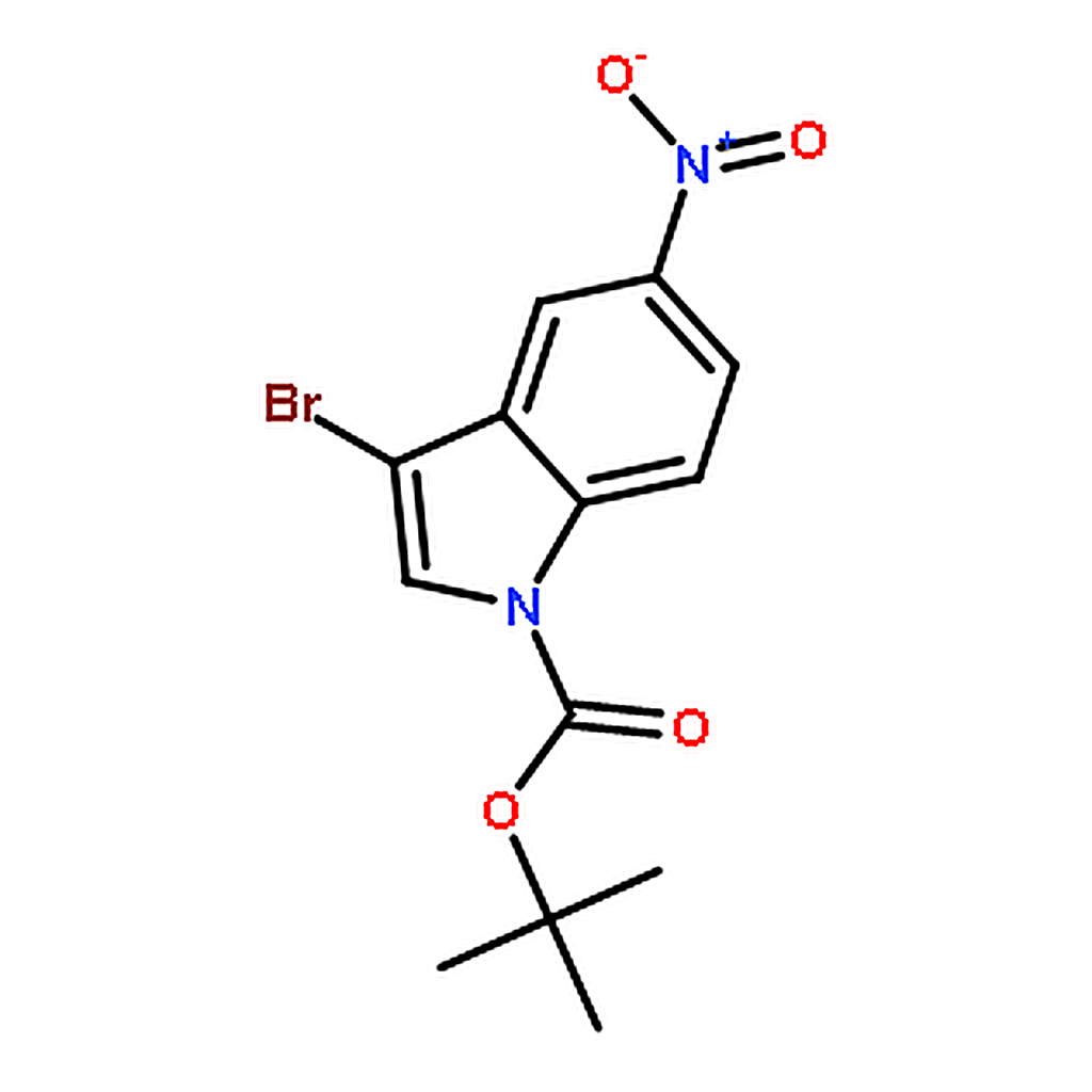 RHAWN tert-Butyl 3-bromo-5-nitro-1H-indole-1-carboxylate