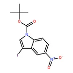 RHAWN tert-Butyl 3-iodo-5-nitro-1H-indole-1-carboxylate