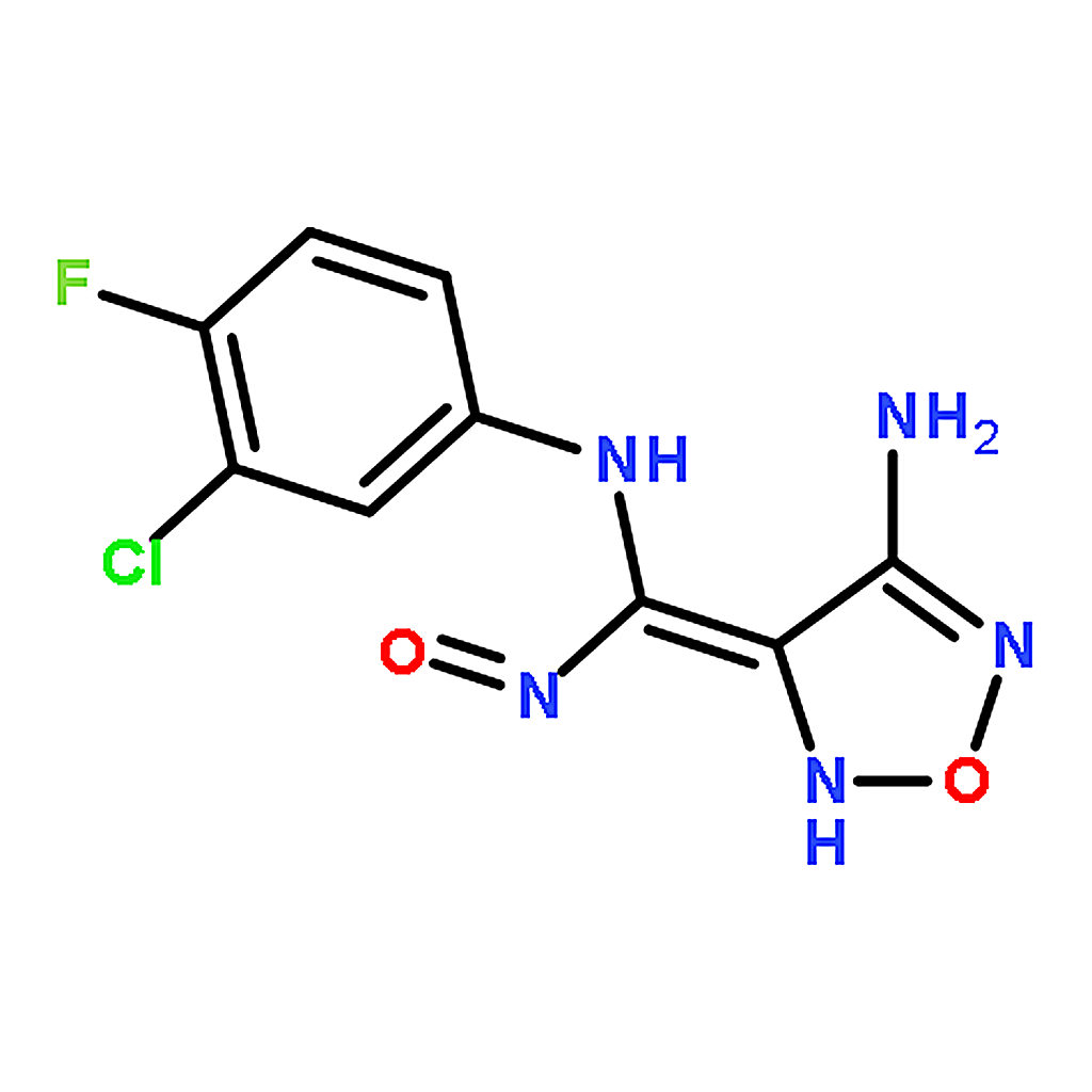RHAWN 4-Amino-N-(3-chloro-4-fluorophenyl)-N'-hydroxy-1,2,5-oxadiazole-3 -carboximidamide