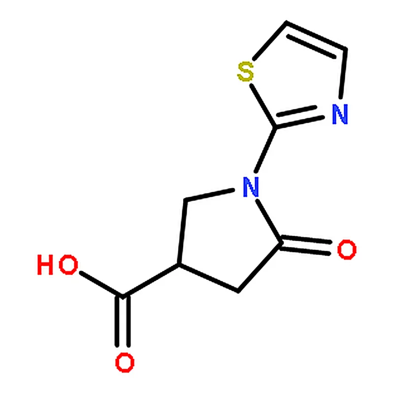 RHAWN 5-Oxo-1-(2-thiazolyl)-3-pyrrolidinecarboxylic acid