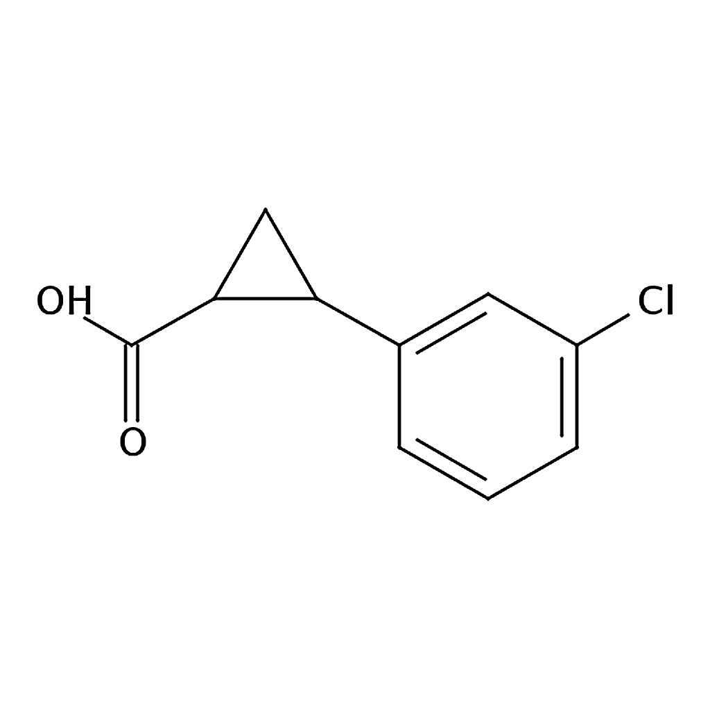 RHAWN 2-(3-Chlorophenyl)cyclopropanecarboxylic acid