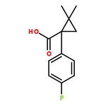 RHAWN 1-(4-fluorophenyl)-2,2-dimethylcyclopropane-1-carboxylic acid