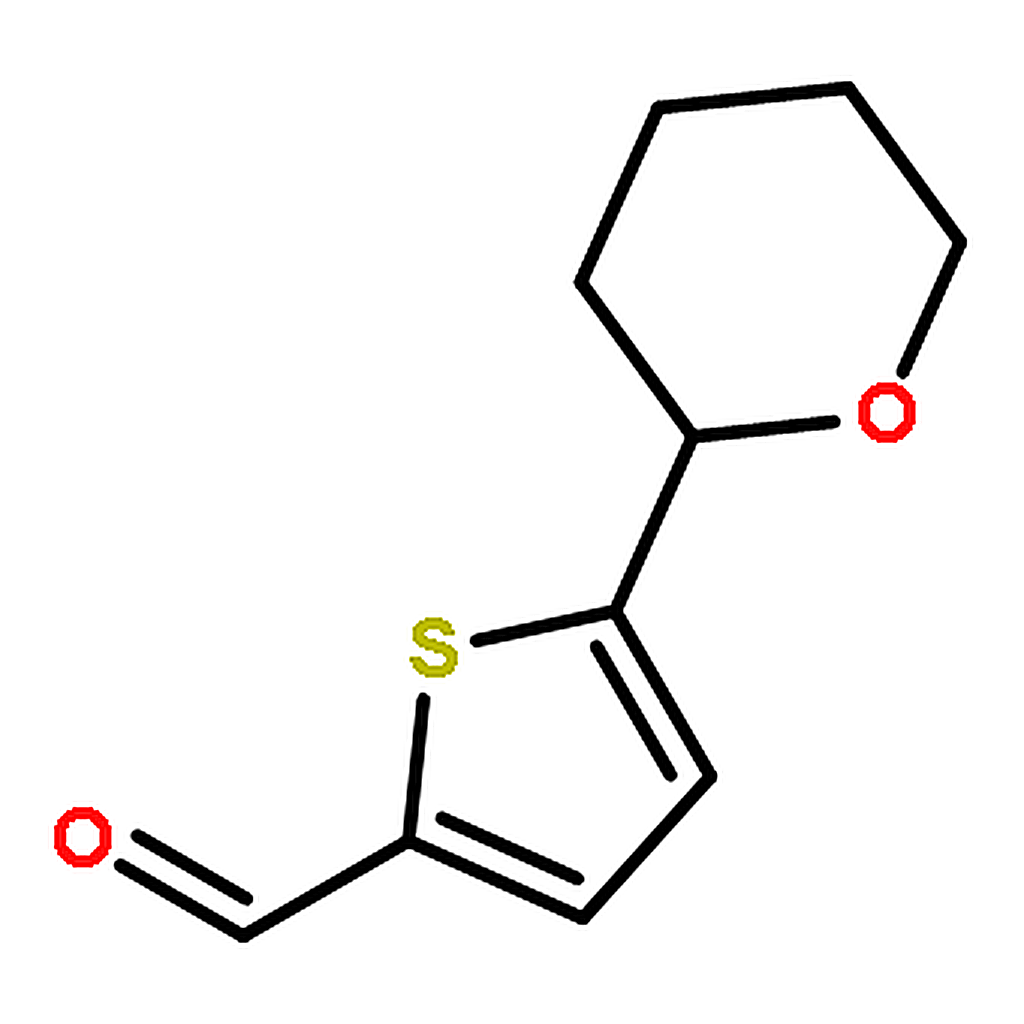 RHAWN 5-(Tetrahydro-2H-pyran-2-yl)thiophene-2-carbaldehyde