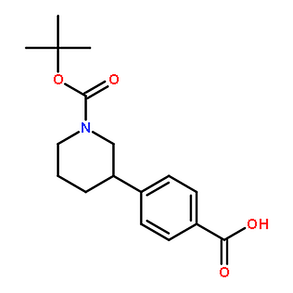 RHAWN 3-(4-Carboxy-phenyl)-piperidine-1-carboxylic acid tert-butyl ester