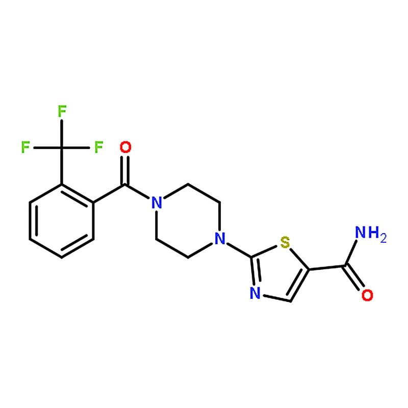 RHAWN 2-(4-(2-(Trifluoromethyl)benzoyl)piperazin-1-yl)thiazole-5-carboxamide
