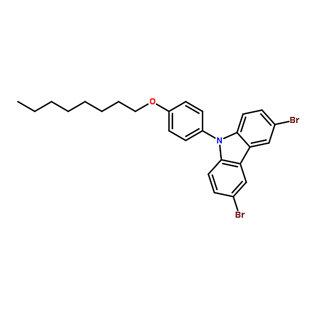 RHAWN 3,6-Dibromo-9-(4-octoxyphenyl)carbazole