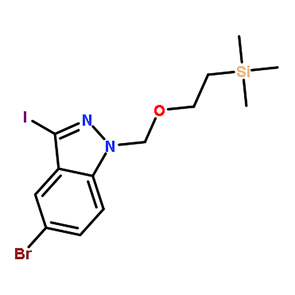 RHAWN 5-Bromo-3-Iodo-1-((2-(Trimethylsilyl)Ethoxy)Methyl)-1H-Indazole