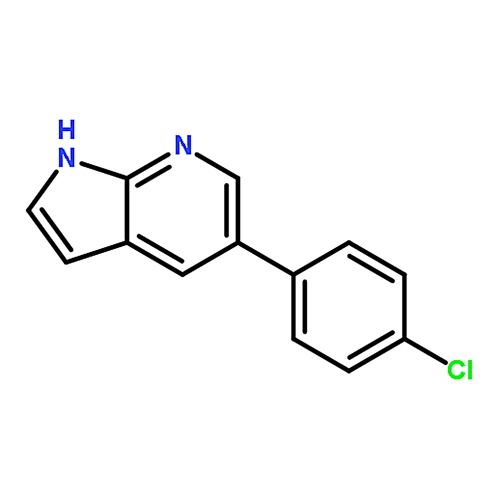 RHAWN 5-(4-Chlorophenyl)-1H-pyrrolo[2,3-b]pyridine