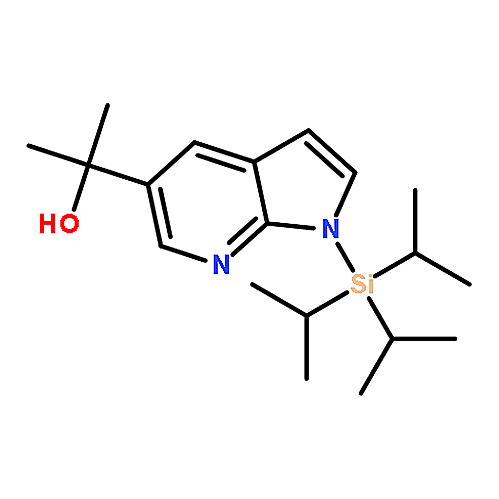 RHAWN 2-(1-(Triisopropylsilyl)-1H-Pyrrolo[2，3-B]Pyridin-5-Yl)Propan-2-Ol