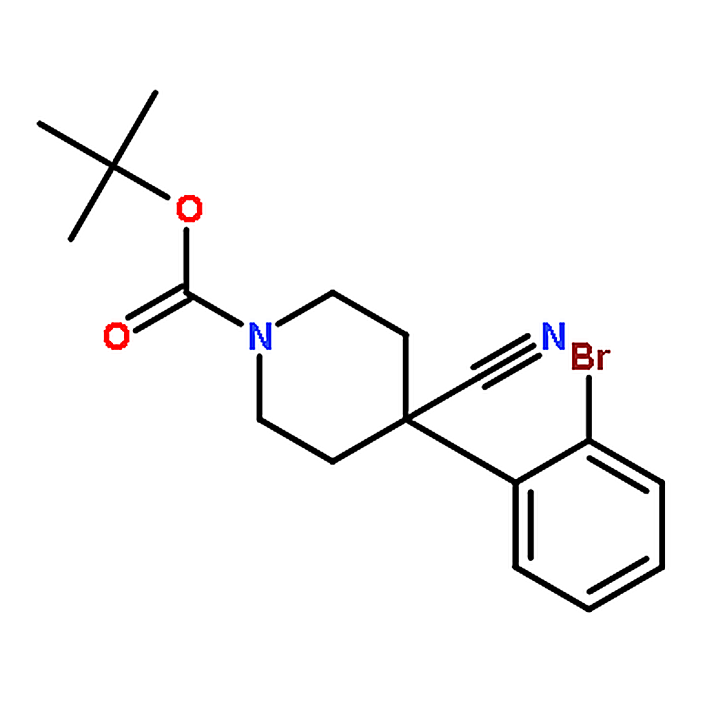 RHAWN 1-BOC-4-CYANO-4-(2-BROMOPHENYL)-PIPERIDINE