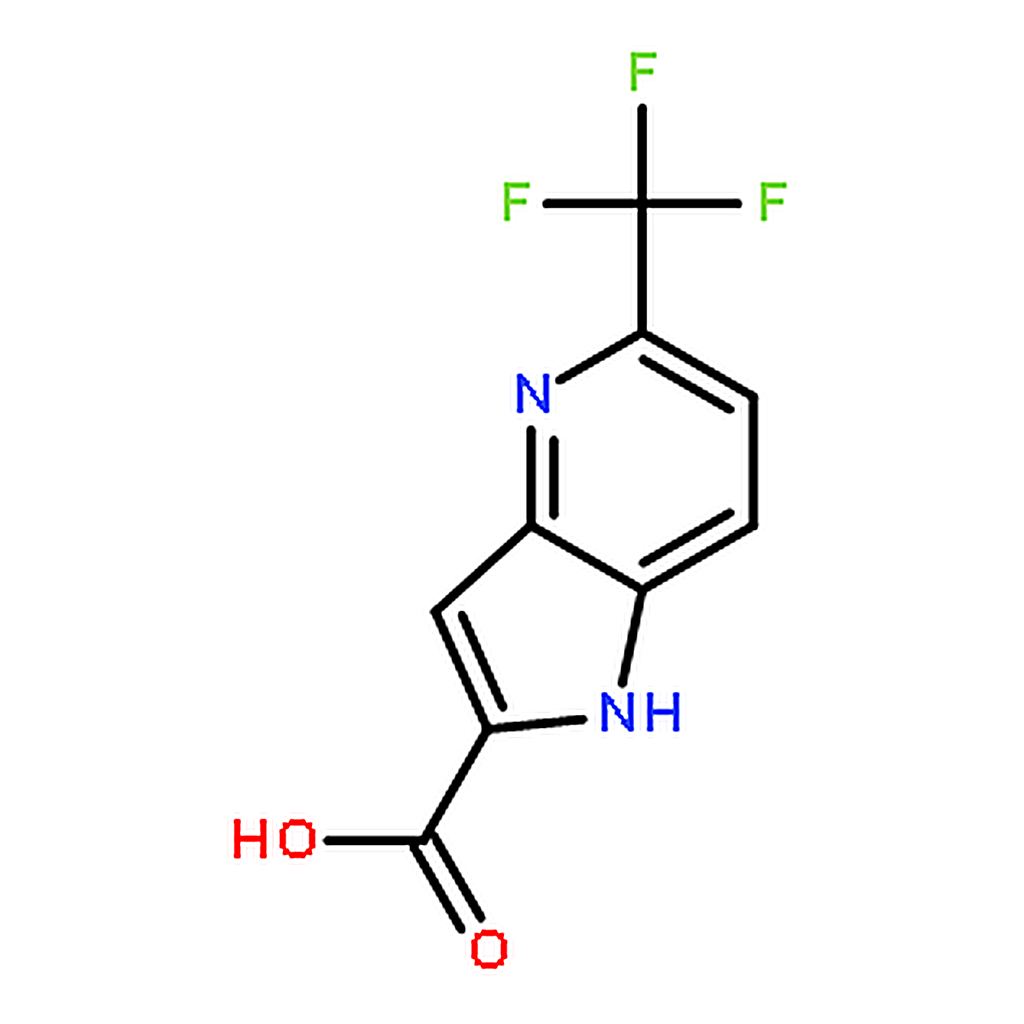 RHAWN 5-(Trifluoromethyl)-1H-pyrrolo[3,2-b]pyridine-2-carboxylic acid
