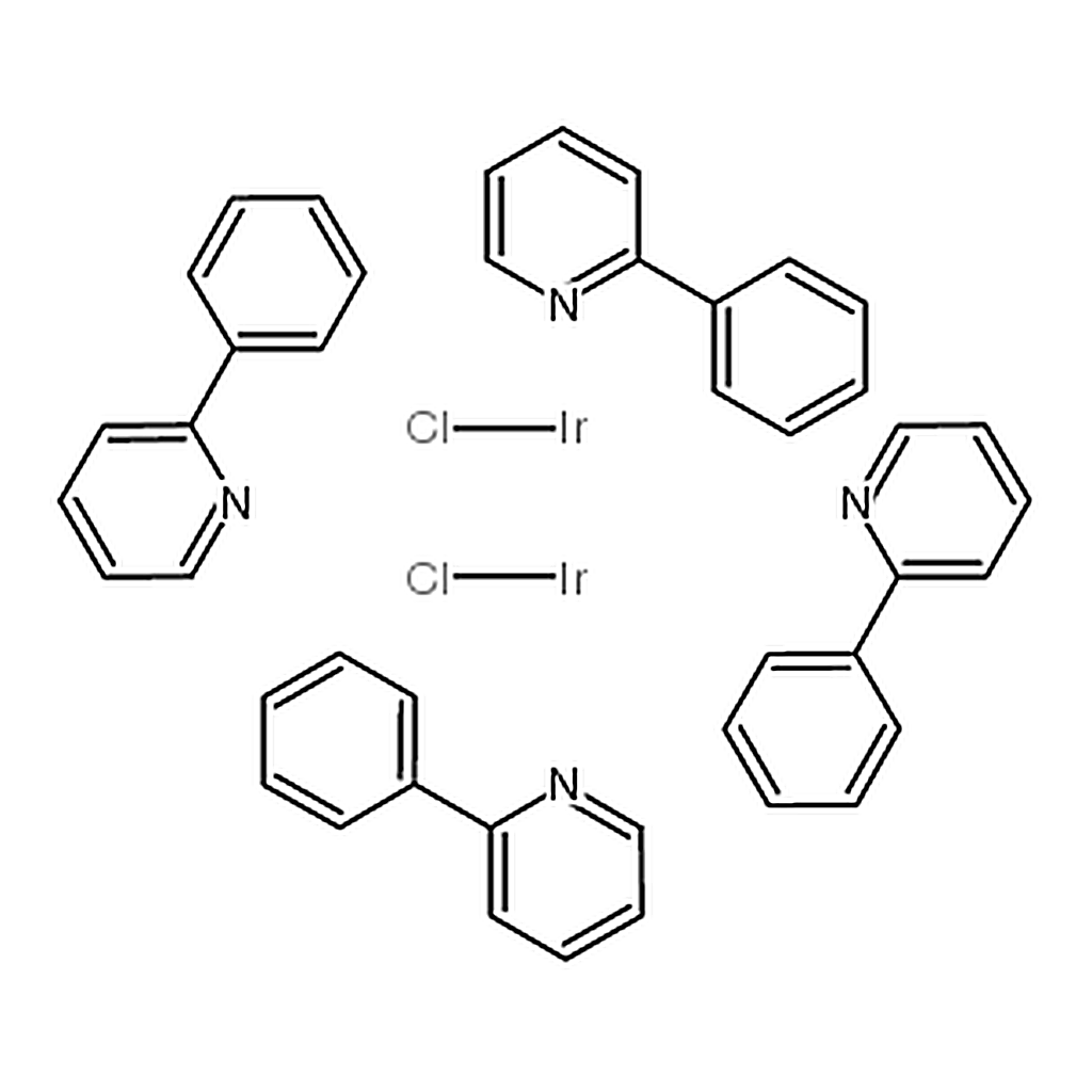 RHAWN Dichlorotetrakis(2-(2-pyridinyl)phenyl)diiridium(III)