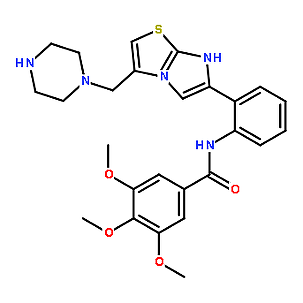 RHAWN 3,4,5-Trimethoxy-N-(2-(3-(piperazin-1-ylmethyl)imidazo[2,1-b]thiazol-6-yl)phenyl)benzamide