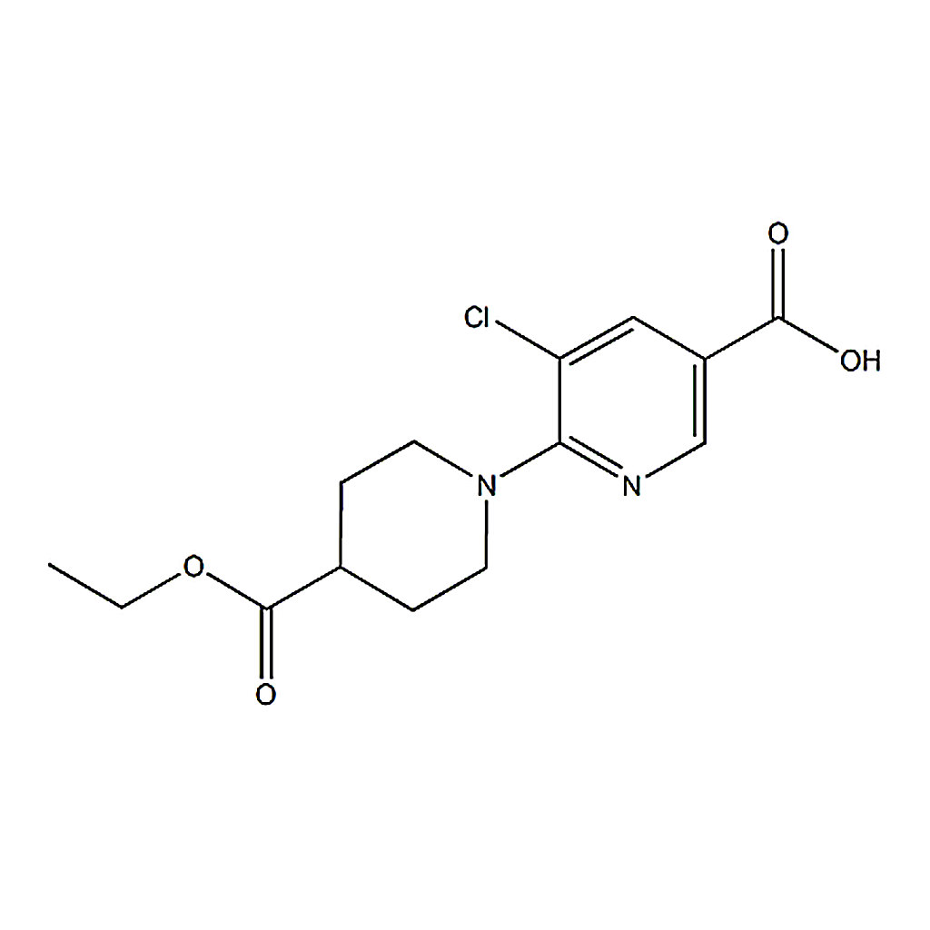RHAWN 5-Chloro-6-(4-(ethoxycarbonyl)piperidin-1-yl)nicotinic acid