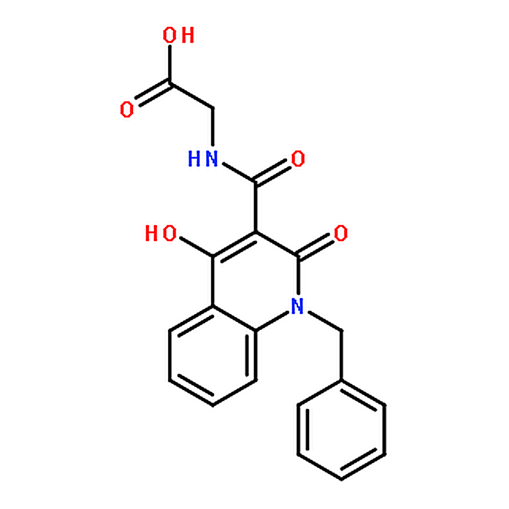 RHAWN 2-[(1-benzyl-4-hydroxy-2-oxoquinoline-3-carbonyl)amino]acetic acid