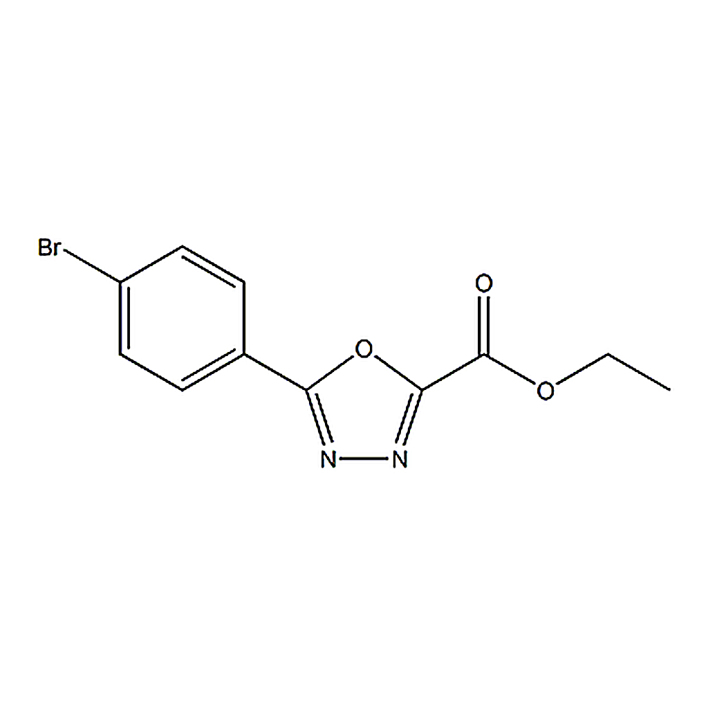 RHAWN Ethyl 5-(4-bromophenyl)-1,3,4-oxadiazole-2-carboxylate