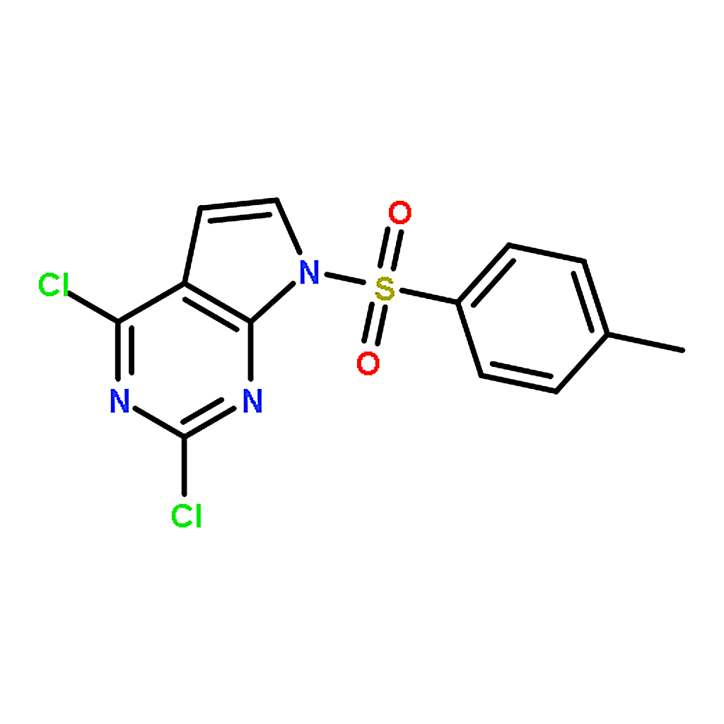 RHAWN 2，4-Dichloro-7-tosyl-7H-pyrrolo[2，3-d]pyrimidine