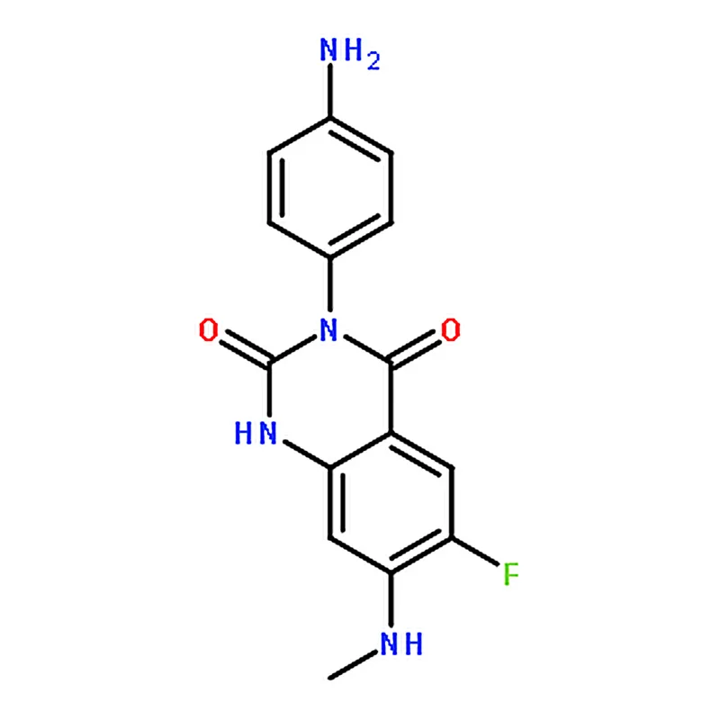 RHAWN 3-(4-Aminophenyl)-6-fluoro-7-(methylamino)quinazoline-2,4(1H,3H)-dione