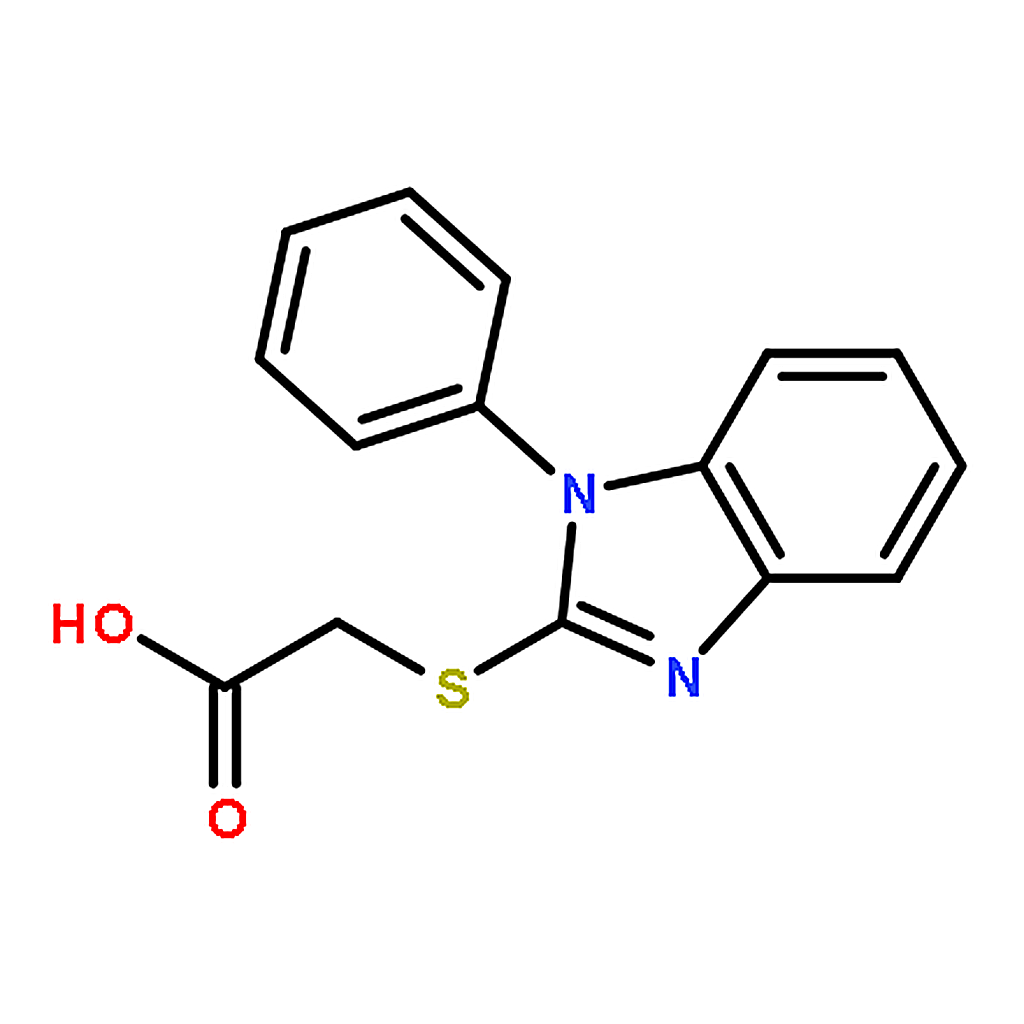 RHAWN 2-((1-Phenyl-1H-benzo[d]imidazol-2-yl)thio)acetic acid