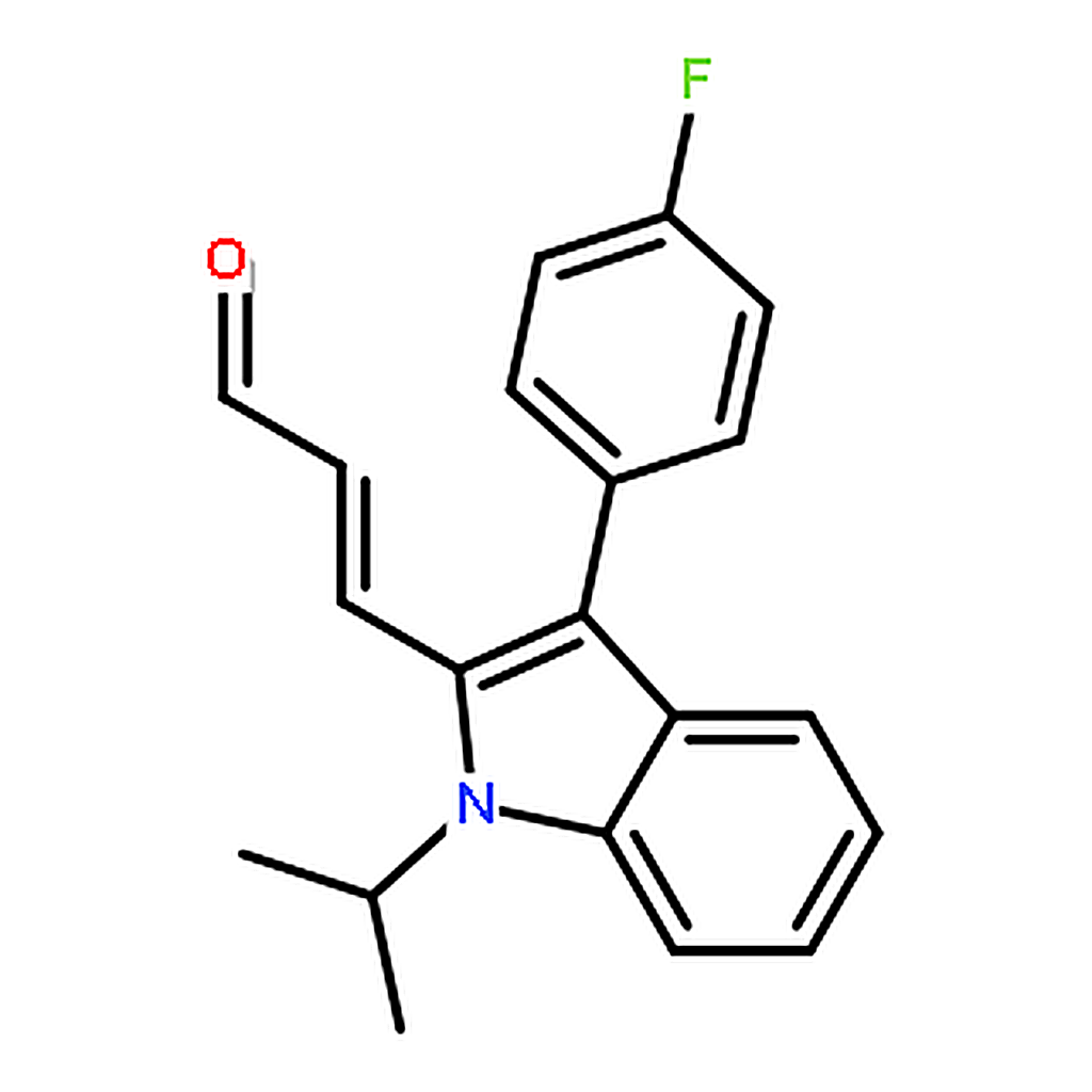 RHAWN (E)-3-[3-(4-Fluorophenyl)-1-isopropylindol-2-yl]acrolein