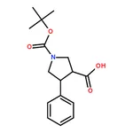 RHAWN 1-(tert-Butoxycarbonyl)-4-phenylpyrrolidine-3-carboxylic acid