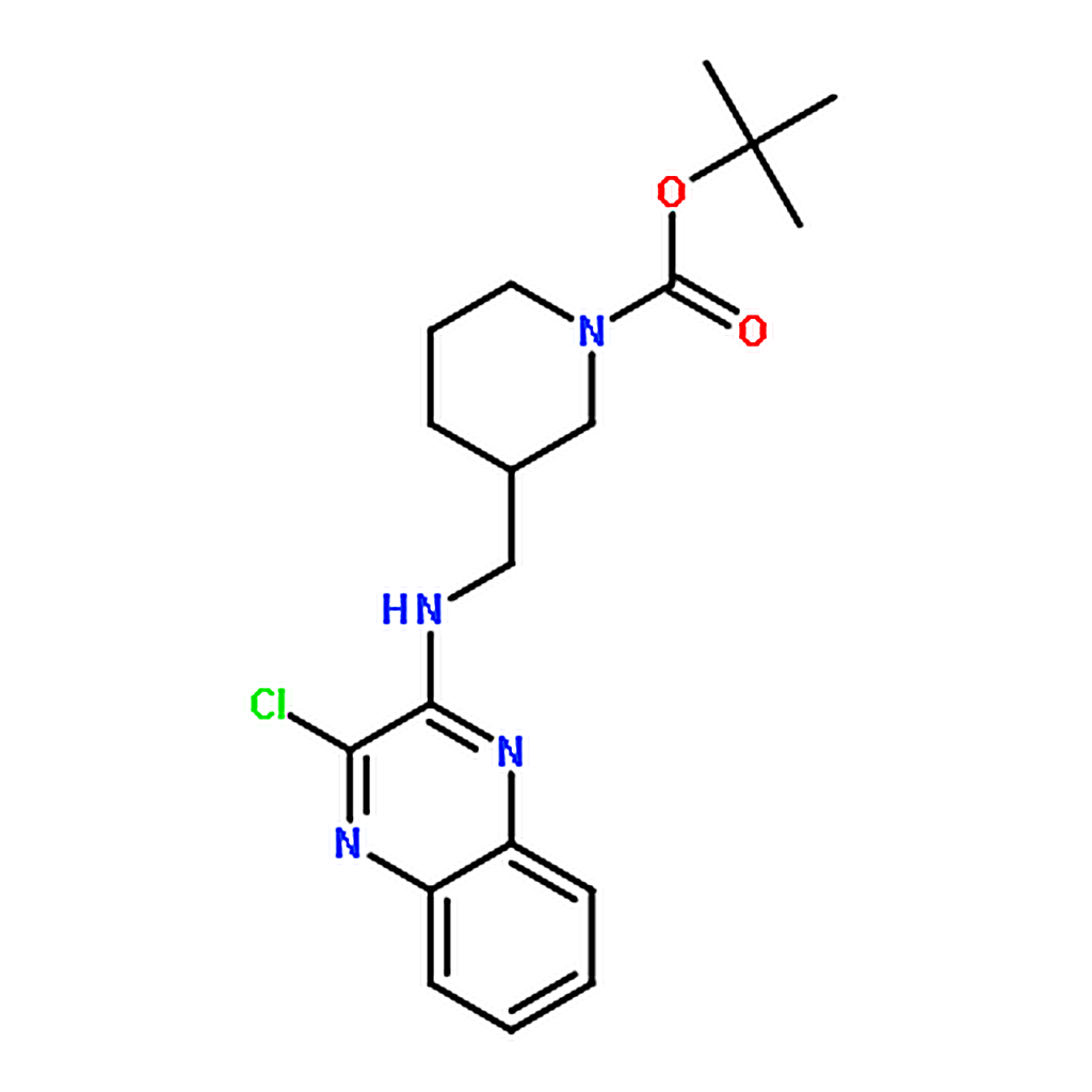 RHAWN 3-[(3-Chloro-quinoxalin-2-ylamino)-methyl]-piperidine-1-carboxylicacidtert-butylester