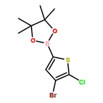 RHAWN 2-(4-Bromo-5-chlorothiophen-2-yl)-4,4,5,5-tetramethyl-1,3,2-dioxaborolane