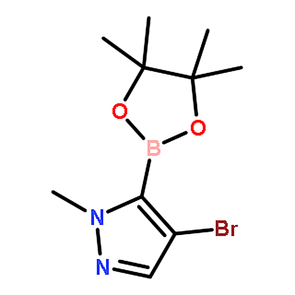 RHAWN 4-Bromo-1-methyl-5-(4,4,5,5-tetramethyl-1,3,2-dioxaborolan-2-yl)-1H-pyrazole