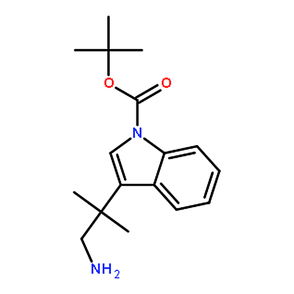 RHAWN tert-Butyl 3-(1-amino-2-methylpropan-2-yl)-1H-indole-1-carboxylate