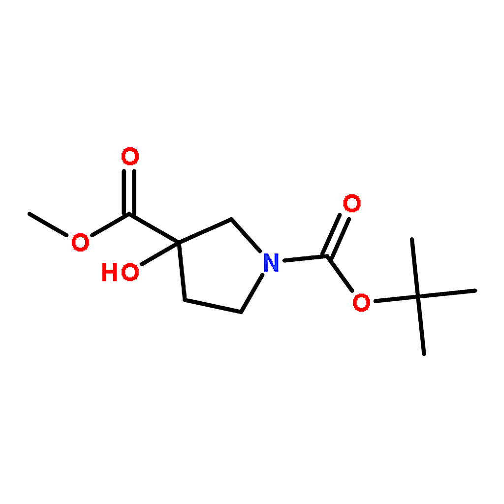 RHAWN 1-tert-Butyl 3-methyl 3-hydroxypyrrolidine-1,3-dicarboxylate