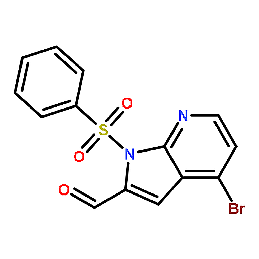 RHAWN 1-(Benzenesulfonyl)-4-bromo-1H-pyrrolo[2，3-b]pyridine-2-carbaldehyde