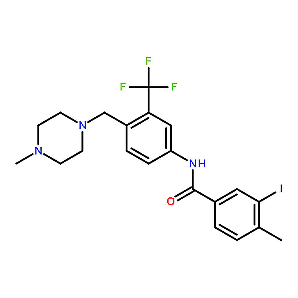 RHAWN 3-Iodo-4-methyl-N-(4-((4-methylpiperazin-1-yl)methyl)-3-(trifluoromethyl)phenyl)benzamide