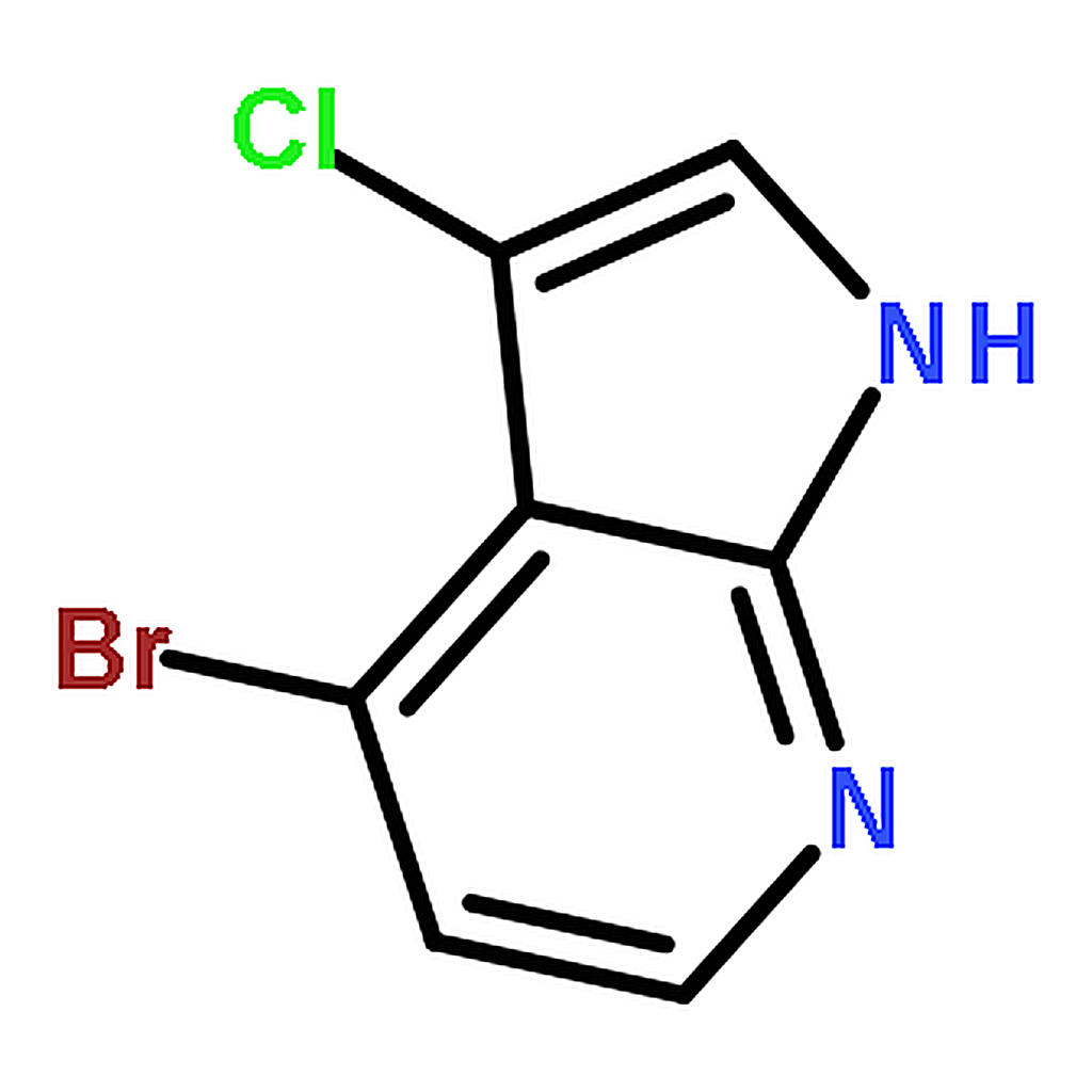 RHAWN 4-Bromo-3-chloro-1H-pyrrolo[2,3-b]pyridine