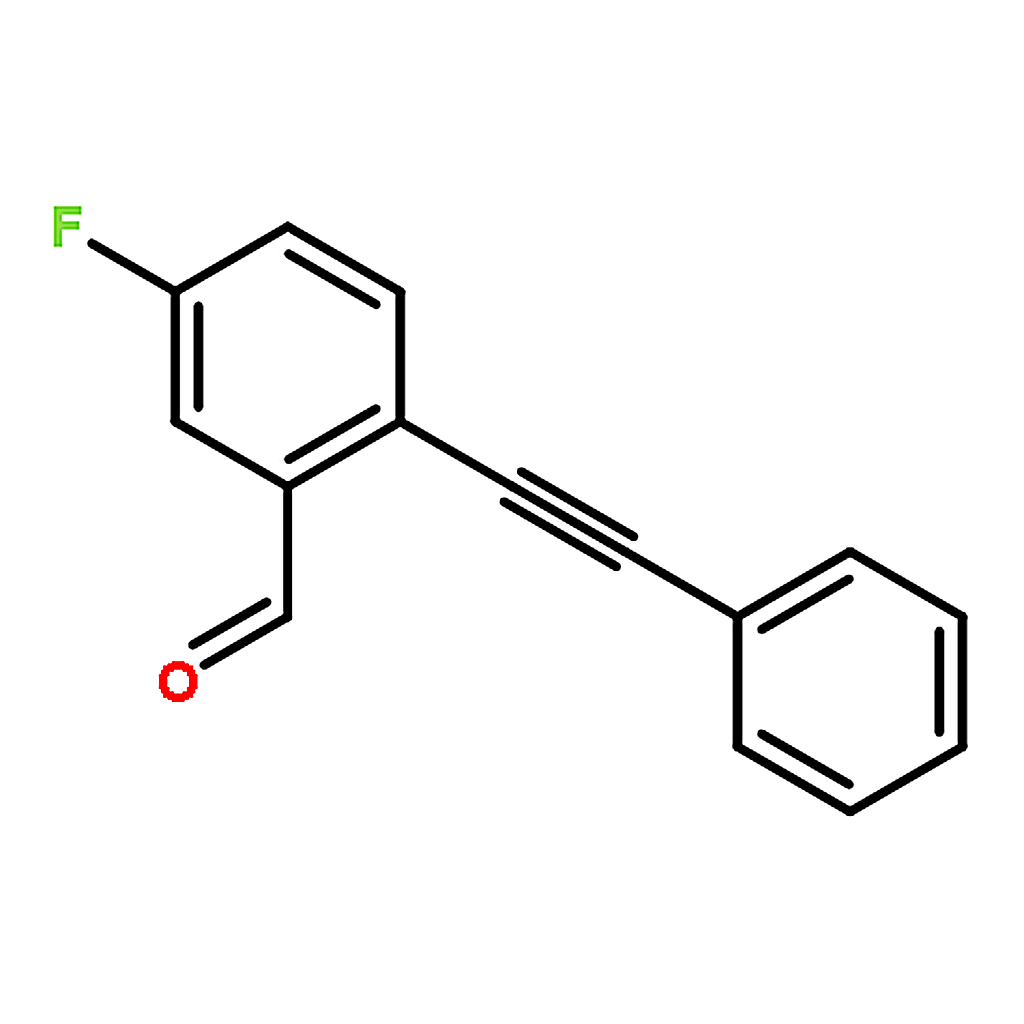 RHAWN 5-fluoro-2-(2-phenylethynyl)benzaldehyde