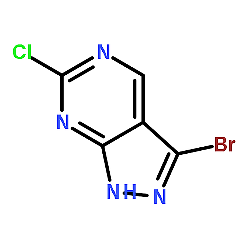 RHAWN 3-Bromo-6-chloro-1H-pyrazolo[3,4-d]pyrimidine