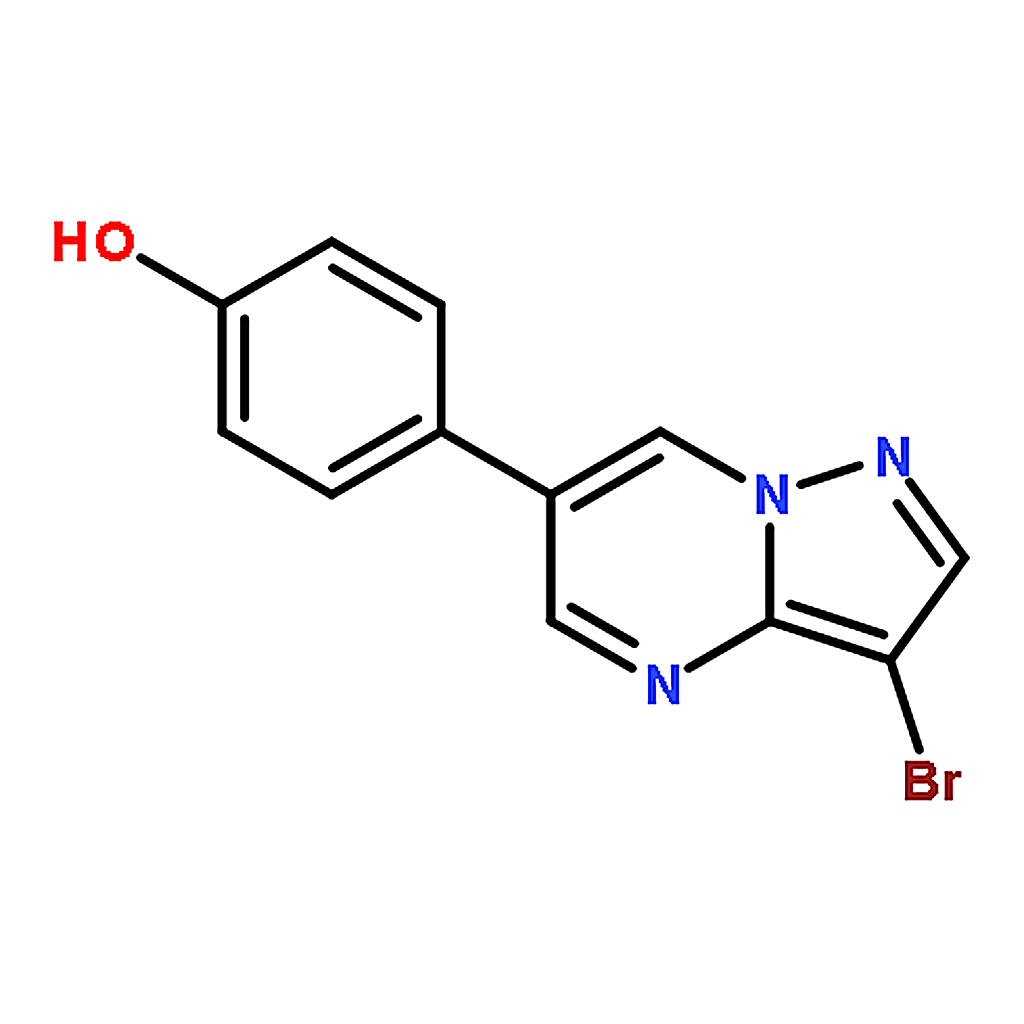 RHAWN 4-(3-Bromopyrazolo[1，5-a]pyrimidin-6-yl)phenol