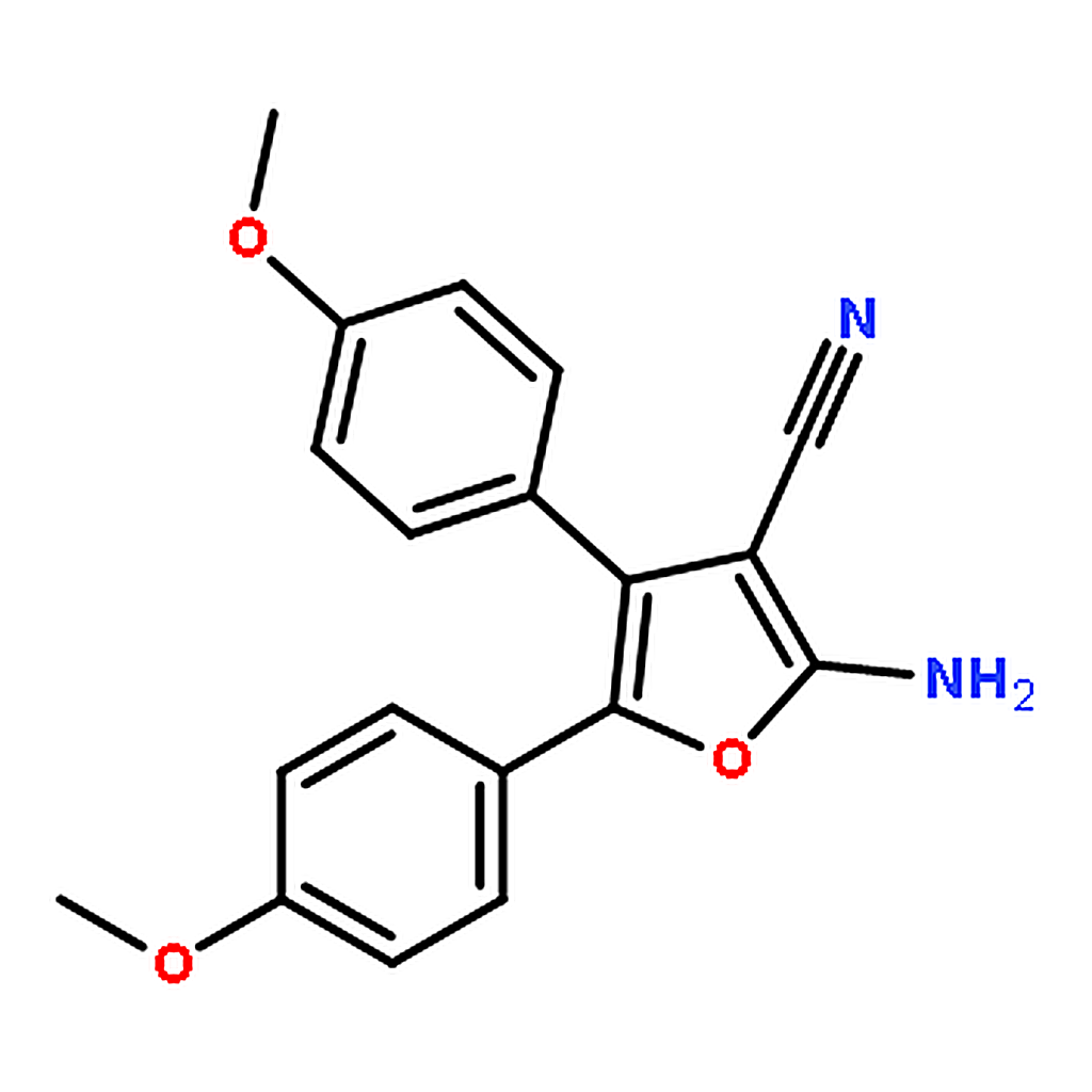 RHAWN 2-Amino-4,5-bis(4-methoxyphenyl)furan-3-carbonitrile