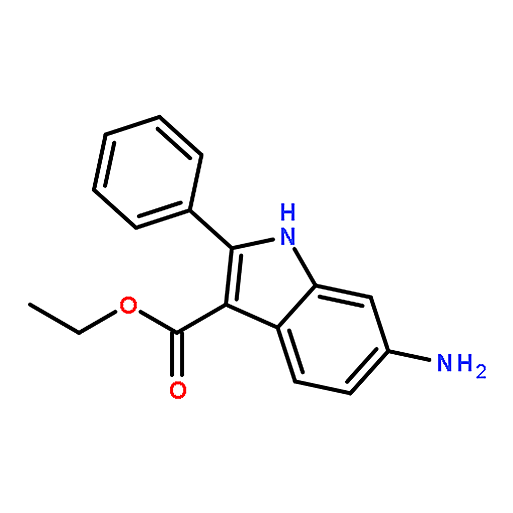 RHAWN Ethyl 6-amino-2-phenyl-1H-indole-3-carboxylate