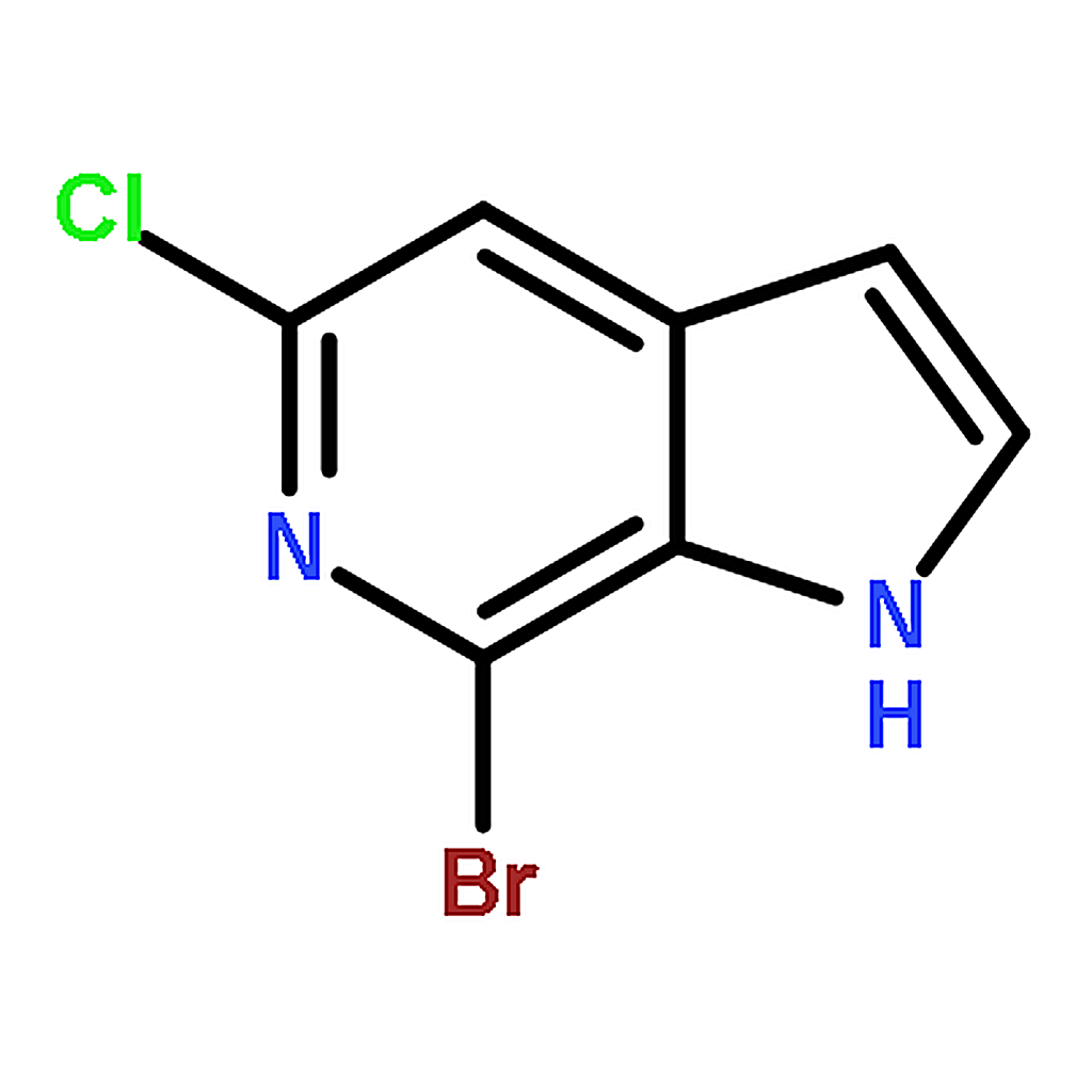 RHAWN 7-Bromo-5-chloro-1H-pyrrolo[2,3-c]pyridine