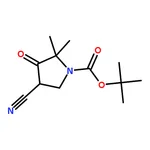 RHAWN tert-Butyl 4-cyano-2,2-dimethyl-3-oxopyrrolidine-1-carboxylate