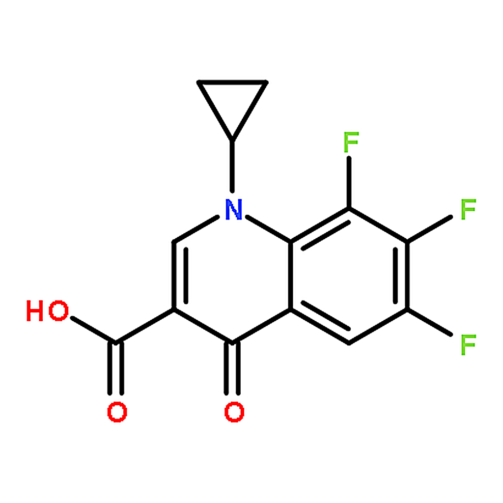 RHAWN 1-Cyclopropyl-6，7，8-trifluoro-4-oxo-1，4-dihydroquinoline-3-carboxylic acid