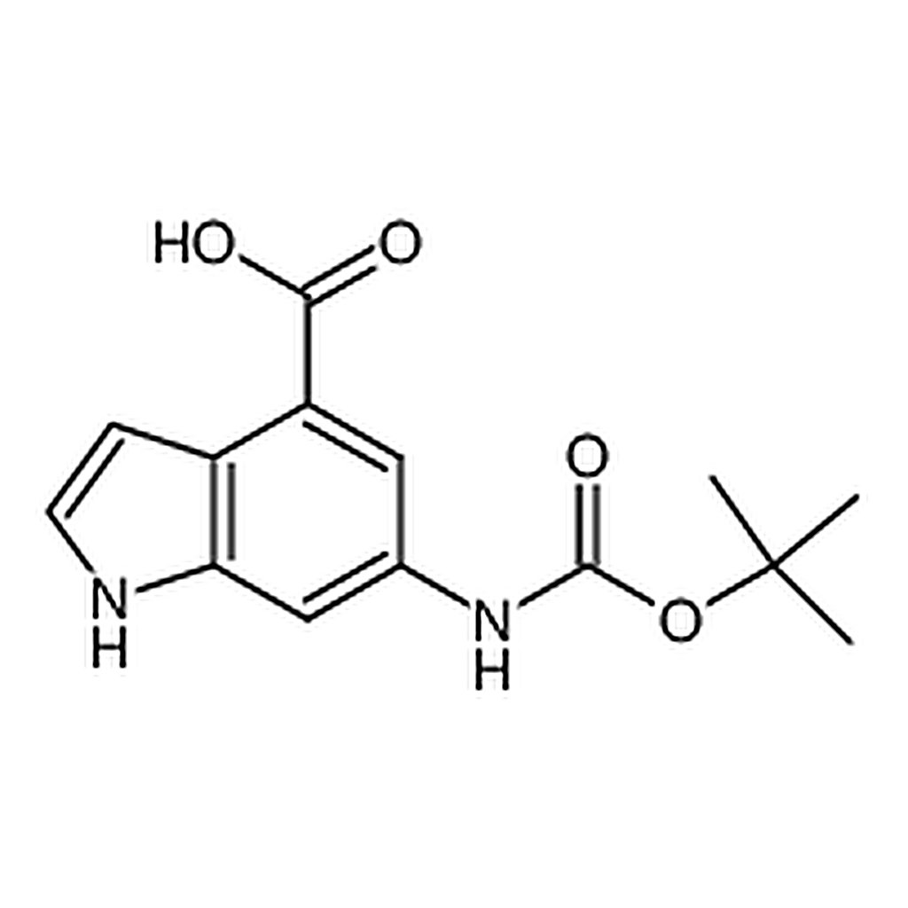 RHAWN 1H-Indole-4-carboxylic acid， 6-[[(1，1-diMethylethoxy)carbonyl]aMino]-