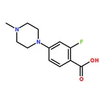 RHAWN 2-Fluoro-4-(4-methyl-1-piperazinyl)benzoic Acid