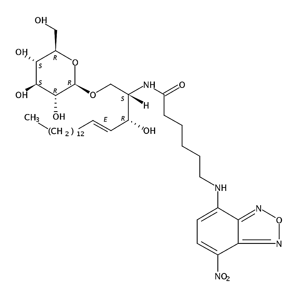 RHAWN N-[6-[(7-nitro-2-1,3-benzoxadiazol-4-yl)amino]hexanoyl]-D-glucosyl-?1-1'-sphingosine