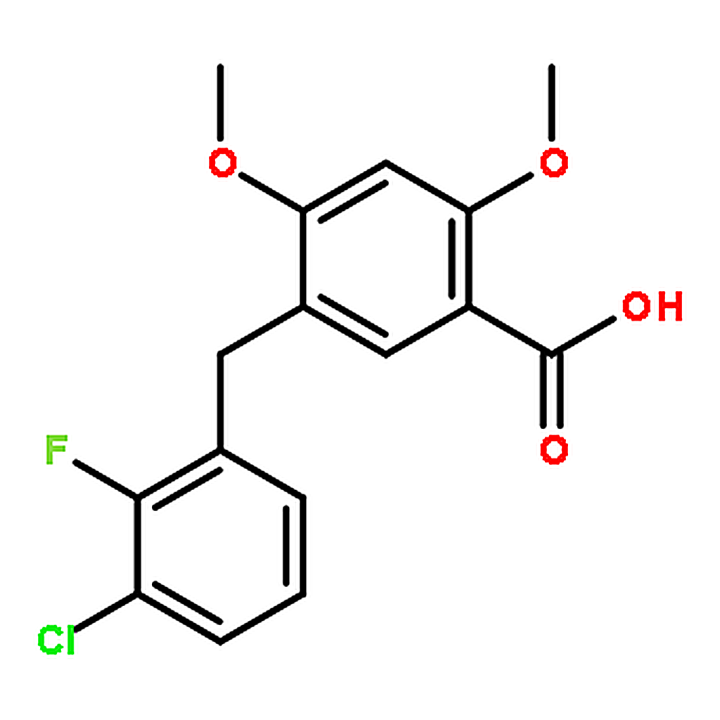 RHAWN 5-(3-chloro-2-fluorobenzyl)-2，4-diMethoxybenzoic acid
