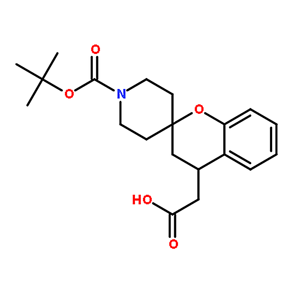 RHAWN 2-(1'-(tert-Butoxycarbonyl)spiro[chroman-2,4'-piperidine]-4-yl)acetic acid