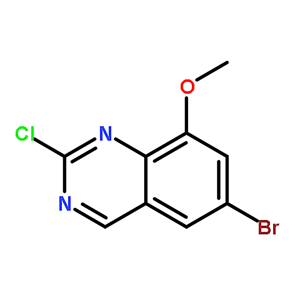 RHAWN 6-Bromo-2-chloro-8-methoxyquinazoline